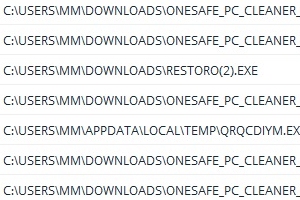 Onesafe PC Cleaner wurde als PuP erkannt